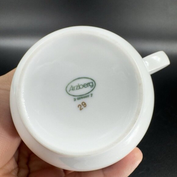 Vintage Arzberg Colon Blue Cup And Saucer Set Porcelain Made In Germany VTG - Picture 6 of 12